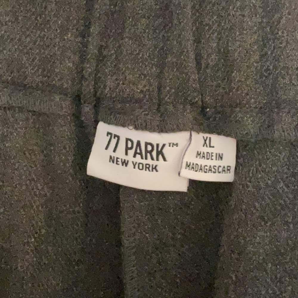 77 Park New York Pleated Pull On Pants, Size XL, Gray, NWT - Picture 7 of 10